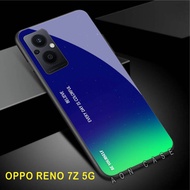 OPPO RENO 7 Z - SoftCase Glass Kaca - [ A27 ] - Pelindung Handphone Hp OPPO RENO 7 Z - Casing Hp OPP