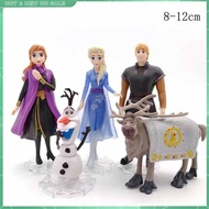 5pcs Frozen Princess Cake Decoration Ornaments Toppers Elsa Olaf Anna Figures Set Disney Toy Topper