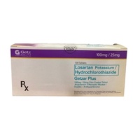 GETZAR Losartan 100 mg Hydrochlorothiazide 25mg 1 Tablet [PRESCRIPTION REQUIRED]