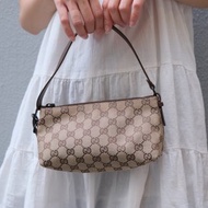 GUCCI canvas pouch bag 手袋 側背包 日本中古vintage