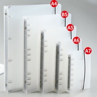 A5 Transparent pp Binder Frosted Twill A4 Transparent Folder B5 Data Perforated Folder File Folder 2