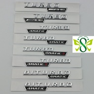 [Benz TURBO Fender Sticker] Benz Fender Side Label Body Logo Sticker A180, w212, C118AMG TURBO 4MATI