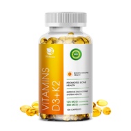 Vitamin K2 (MK7) With D3 Extra Strength Supplement Bone and Heart Health Easy to Swallow Vitamin D a
