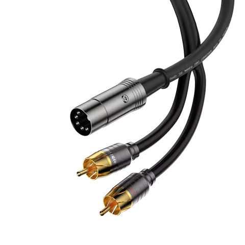 A53 HIFI Audio Phono Cable with 5 Pin DIN MIDI Male to Dual RCA Plugs Audio Signal Cable for Naim Qu
