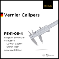 ASIMETO VERNIER CALIPER MONO BLOCK TYPE 0-150MM/0-6" 0.05MM (P341-06-0)/0.02MM(P341-06-4) 0-200MM/0-