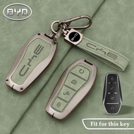 DTH BYD Key Case For Atto 3 Seal Dolphin Song Plus Qin Han EV Tang DM Zinc Alloy-Leather Smart Remot