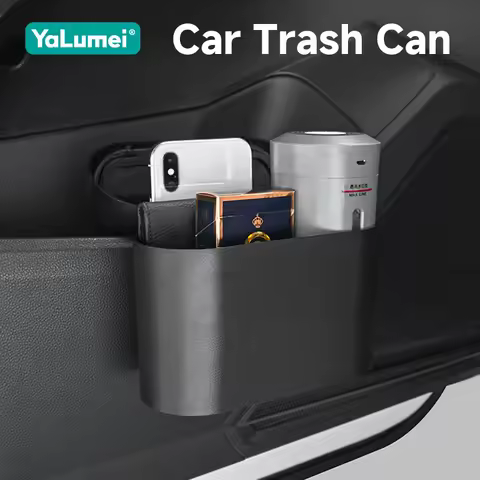 For BMW X1 E84 F48 X2 F39 X3 E83 F25 X4 F26 X5 E53 E70 X6 E71 Portable Hanging Car Trash Can Garbage