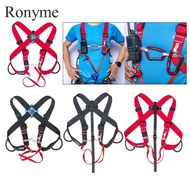 Ronyme Upper Body Harness Ascending Protection Adjustable Fixed Belt Caving Canyoning Rock Climb