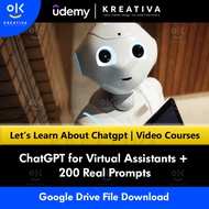 Chatgpt Video Course-ChatGPT for Virtual Assistants + 200 Real Prompts | Learn Chatgpt course