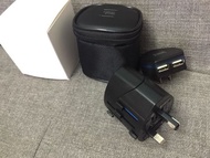 快充旅行專用 百搭 萬能轉換插頭 充電器 全球通用 (雙USB插頭)