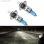 LOOKSHOW 2Pcs H1 12V 55W Halogen White 6000k Head Light Lamp Globes Bulbs Fog Car Bulbs F2Z9