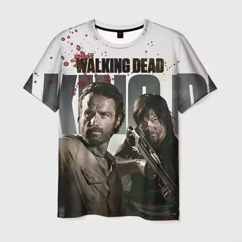 Horror TV Series The Walking Dead 3D Print T-shirts Men Women O-Neck Short Sleeve Top Unisex Tee Cas
