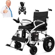 Long Range Lightweight Remote Control Foldable Motorize Power Wheel Chair Mobility Aid 360° Joystick Weight Capacity 180Kg