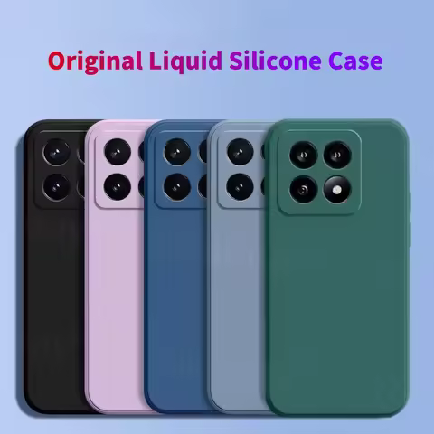 For Xiaomi 14T Pro Case Xiaomi 14T 13T 12T Pro Cover Funda Shell Soft Original Liquid Silicone Phone