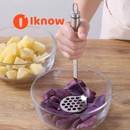 I know Stainless Steel Potato Masher Manual Ricer Carrot Press Kitchen Vegetable Tools Mashed Maker