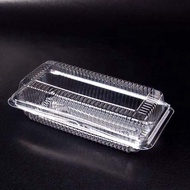 (Ready Stock) Benxon OPS-163 / OPS-163 【LOCK】PLASTIC FOOD TRAY BAKERY/BUTTER CAKE/HOT DOG BOX 50 Pcs