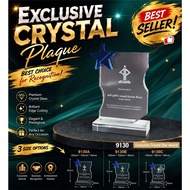 9130 Exclusive Crystal Plaque & Souvenirs Trophy Plaque | 9130 Plak Kristal Eksklusif & Plak Piala C