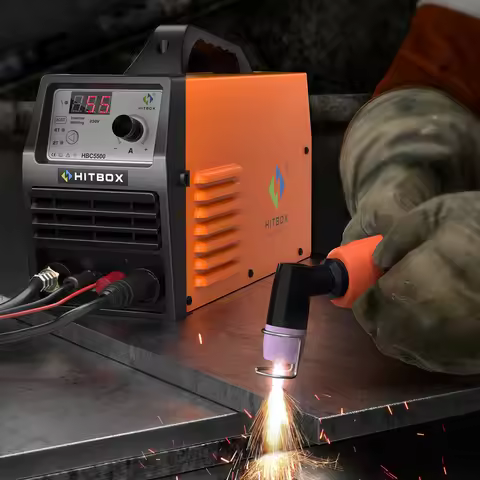 HITBOX 55A HF Non-Touch Pilot ARC Cutting Machine Cutting Thickness 1-21mm 2T/4T Portable Home DIY P