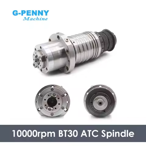 G-Penny BT30 ATC Spindle Motor Unpowered Spindle Motor 0-10000rpm With Belt Pulley 4 pcs Ceramic Bea