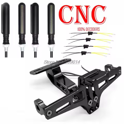 Led 100% Decoders Cnc Motorcycle License Plate Cover For Ktm 790 Adventure Honda Goldwing Gl1800 Duk