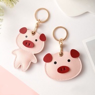 Cute Pig leather EZlink Charm &amp; NETS Motoring Charm (Exp: May 2029)