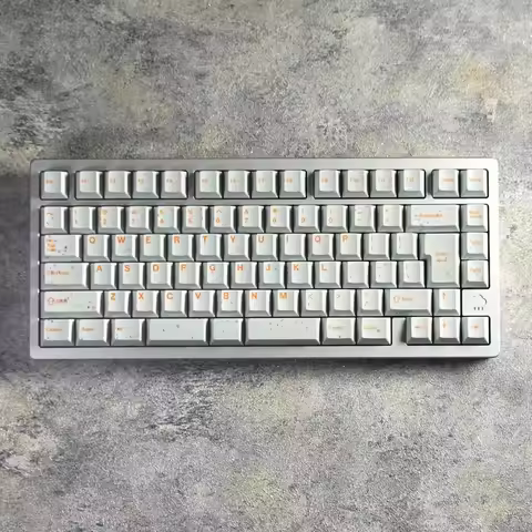 DOMIKEY TERAAZZO Keycap Set 148key PBT Custom Simple White Keyboard Cap Cherry Profile Gaming KeyCap