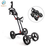 Dovewill Golf Cart, Golf Trolley, Golf Trolley, Golf Bag Holder, Adjustable Cup Holder,