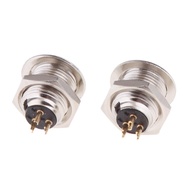 [Simhoa3] 2x 3Pin/3P Mini XLR Connector Plug Male Audio Adapter Socket