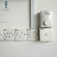 【13A 15A 20A 】1 Way Switch Socket | Multiuse Electric Socket | Socket Base Nut Box | SIRIM
