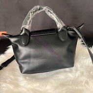 全新FR實物相hkluxehk 🎁Longchamp 瓏驤 le pliage cuir 17 Tote bag 手提袋 羊皮 單肩袋 Mini size