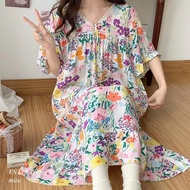 HUNTING LINEN DRESS Delivered Always WEAR AT HOME DRESS FOR HOME WEAR VN111 FREESIZE