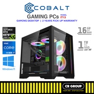 Cobalt Gaming Desktop PC IT13 - Intel i7-14700F - GeForce RTX 4070 Super 12GB - 16GB DDR5 RAM - 1TB SSD (2Yrs Pickup)