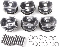 6pcs 06E107065CF 06E107066CF Pistons & Rings Set Φ84.5mm STD Fits For A6 A7 A8 2.8 FSI V6 BDX CCDA C