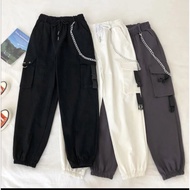 Amariel 1416--CARGO Jogger CHAIN/CHAIN Jogger Pants/Current Pants