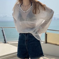 W.Mii Japanese Style Blouse Gauze Blouse Net Gauze Blouse Translucent Blouse Design Style Blouse Swe