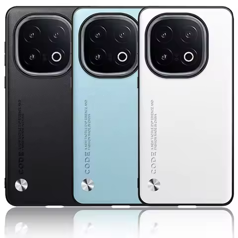 Plain Leather Case For VIVO IQOO 13 12 Pro 11 Pro IQOO Z9X Z9 Turbo Z8 Z8X IQOO Neo 9 8 Luxury Hard 