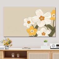 TV Cover, Art Flower Print TV Screen Protector Cover, TV Display Protective Cover for 30-85 Inch LED