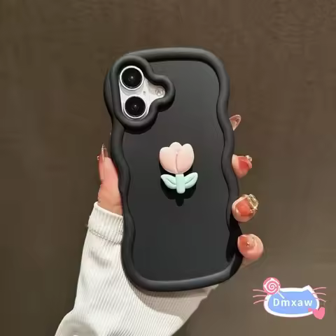 For Tecno Pop 9 8 7 Pro 6 GO 5 iTEL A80 A58 Pro A49 P55 5G 4G Phone Case New 3D Tulip Wavy Simple Sh