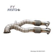 For AUDI RS3 8V / TTRS 8S 2017+ 2.5 Turbo  Downpipe with Heat Shield