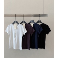 Korean Girly Lyocell Buttoned Top