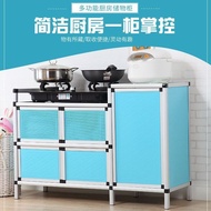 LP-8 Get Gifts🎀Gas Cooker Cabinet Stainless Steel Gas Stove Sideboard Cabinet Induction Cooker Shelf Cupboard Cupboard S