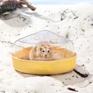 CODECOVED Hamster Sand Bath Box, Transparent Escape-Proof Pet Bath Container, Rat Bathing Basin Anti