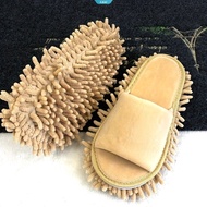 1-Pair Heavy-Duty Floor Slippers - Quiet Non-Slip Grip, Soft Cushioned Soles, Easy-Clean Surface - O