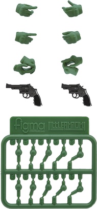 Tomytec Little Armory LAOP07 Figma Tactical Gloves 2 Green Set Figure Accessory