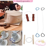 LANFYGOODSS Mud Cutting Line, Wire Clay Cutter Pottery Tools Ceramic Steel Wire Drawing, Handmade Po