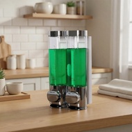 51WU ZYUX Single/Double Liquid Soap Dispenser Shampoo Shower Gel Dispenser Hand Dispenser for Bathro