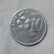 Uang Koin 10 Sen Malaysia 2015