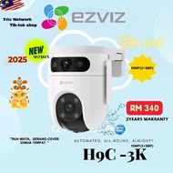 Ezviz H9C Dual Mata (5MP + 5MP)10mp BRANDED SECURITY CAMERA 2 in 1, PANAROMIC + PAN TILT AUTA TRACK 