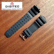 STRAP DIGITEC DG-5090T WATCHTALI DG5090-T DG 3090 T DG5090T BLACK COLOR FREE 2 PEN