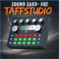 COD TaffSTUDIO Mixer Audio Mini Sound Card Amplifier Bluetooth Dual Channel Recording V8S